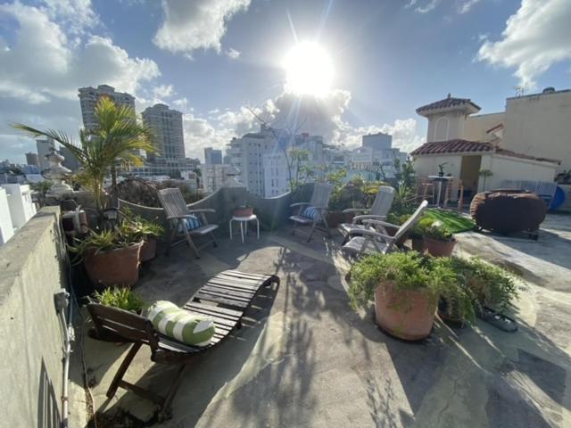 Fresh Tropical Colonial Style Walk-Up- Rooftop Terrace- Beach View San Juan Extérieur photo
